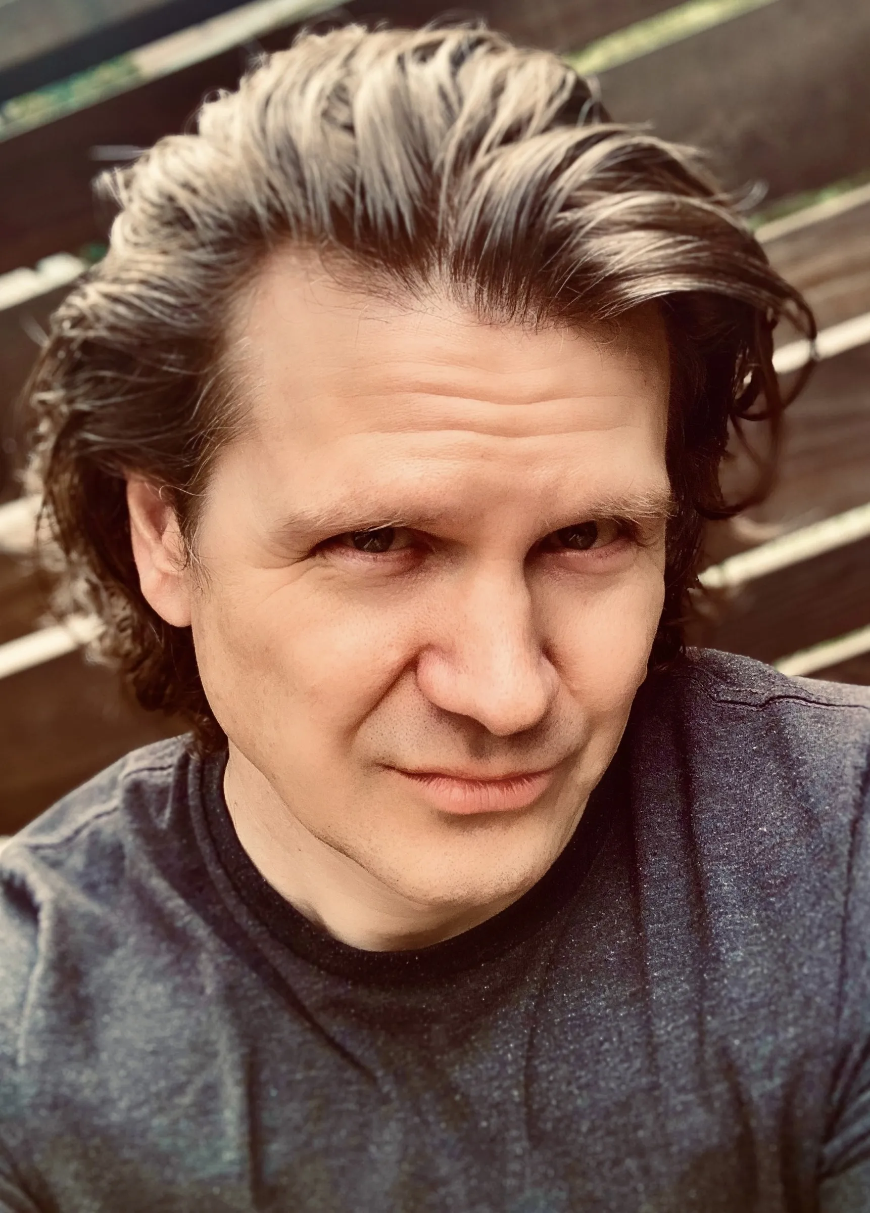 Mike Grebb, close-up portrait in color